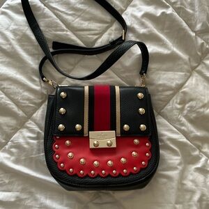 New Kate Spade Street studded Byrdie Bag pebble leather crossbody purse